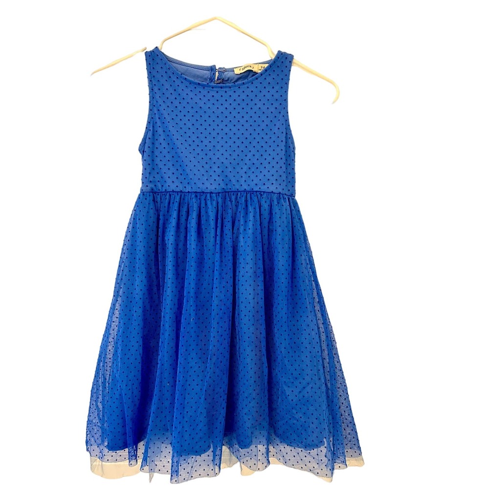 Blue Party Dress: Sfera Girl Dress in Size 7-8 - sleevless